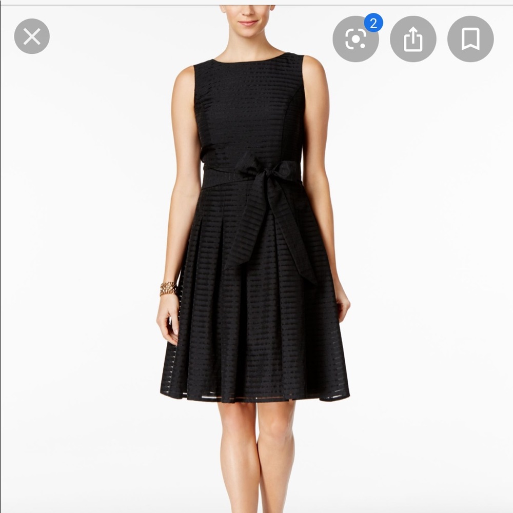Tommy Hilfiger Illusion stripped Fit &Flare Dress